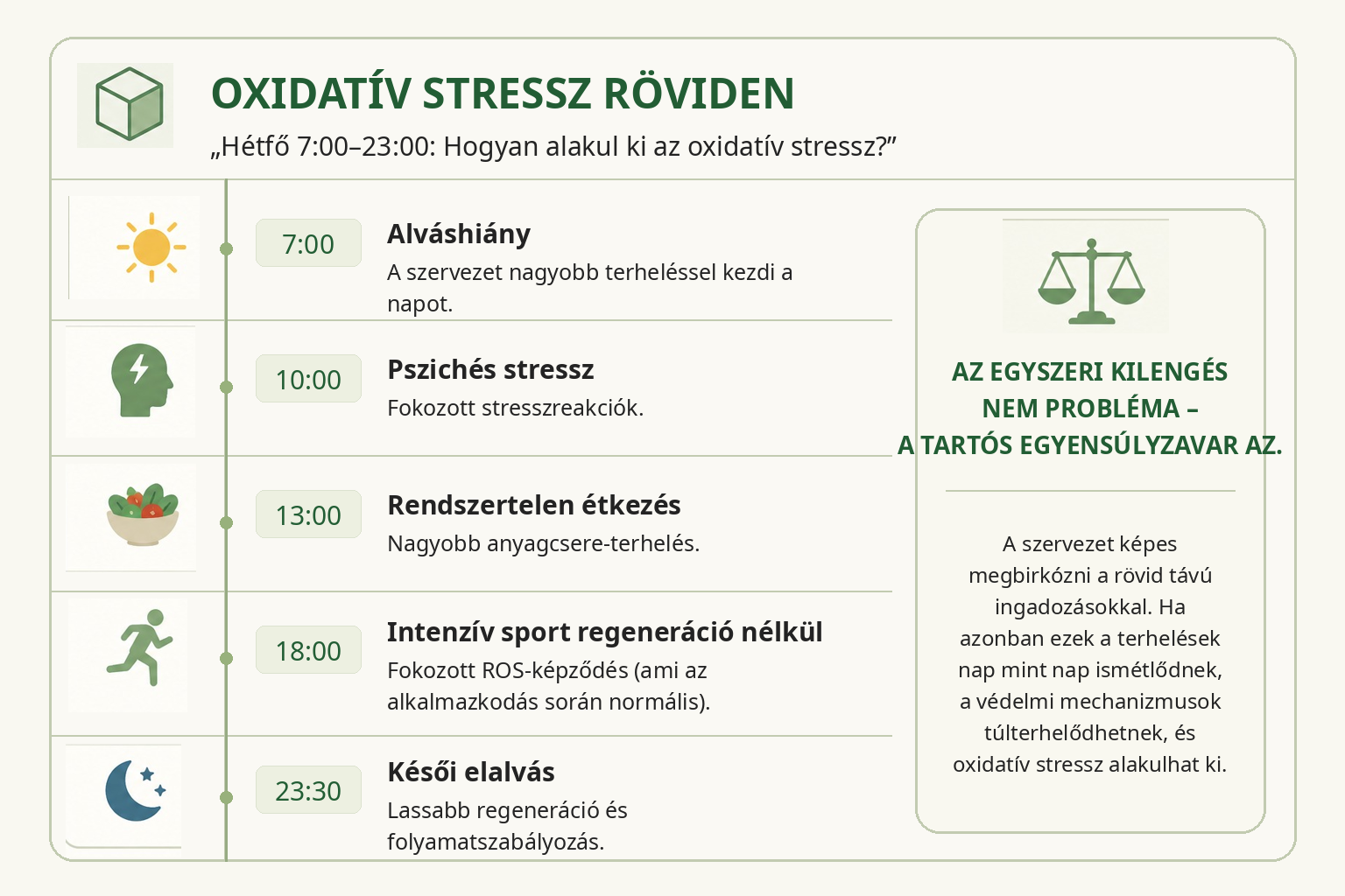 Oxidatív stressz dióhéjban